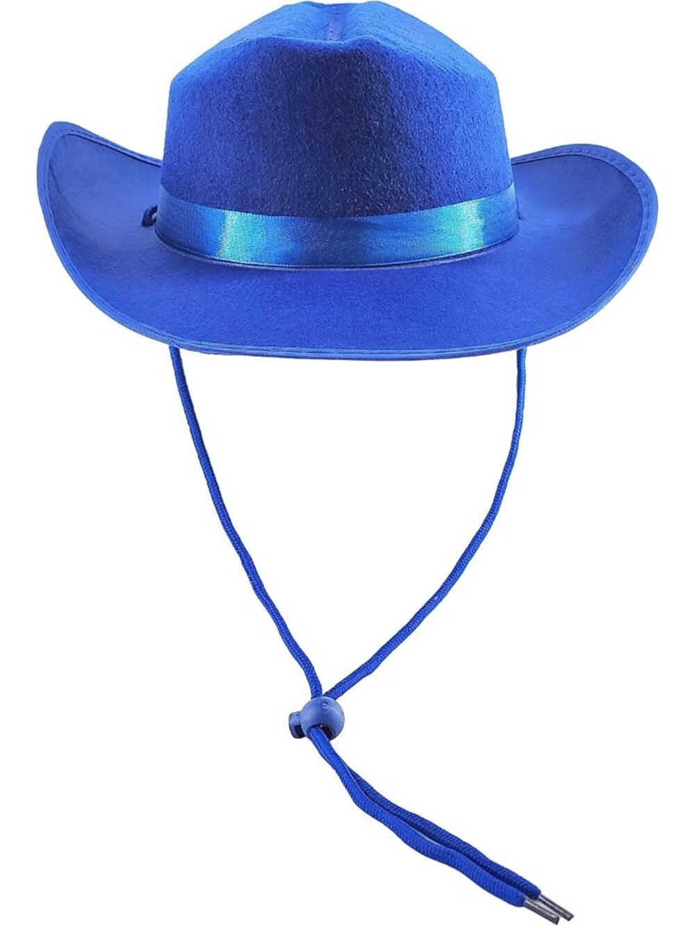 Kids Blue Felt Pretend Play Party Western Cowboy Costume Dress Up Hat